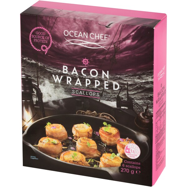 Ocean Chef Bacon Wrapped Scallops 270g