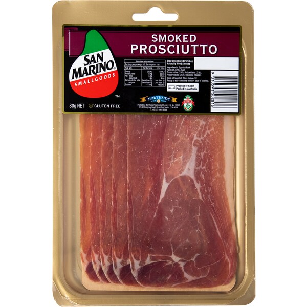 San Marino Smoked Prosciutto 80g