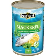 Deep Cove Mackerel Can In Natural Oil