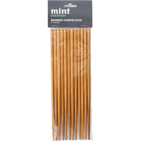 MINT Bamboo Chopsticks 6 pack