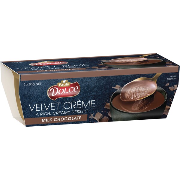 Pauls Dolce Velvet Creme Milk Chocolate 2 Pack
