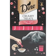Dine Cat Creamy Treats Treats Prawn & Tuna Sachets