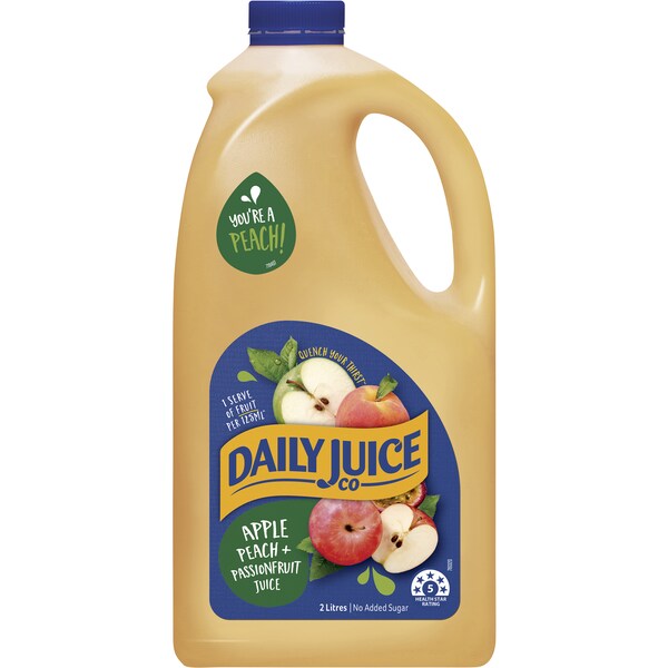 Daily Juice Co Apple, Peach And Passion Fruit Juice 2L