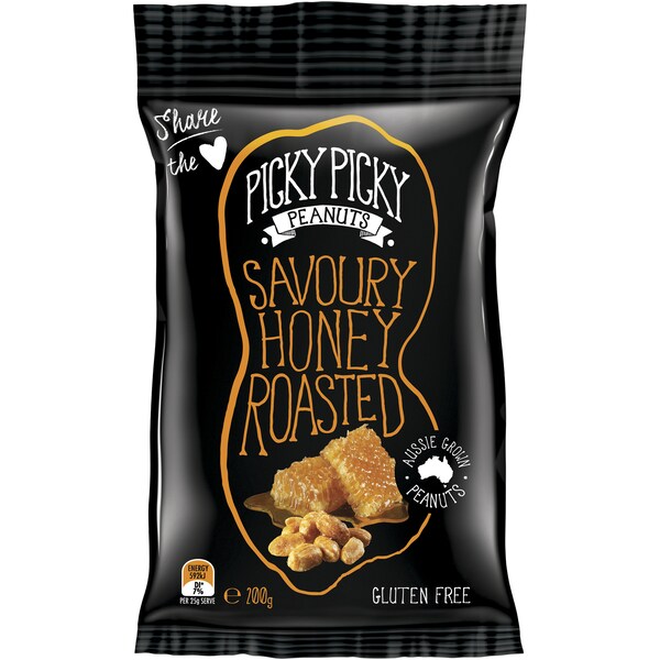 Picky Picky Peanuts Savoury Honey Roasted 200g