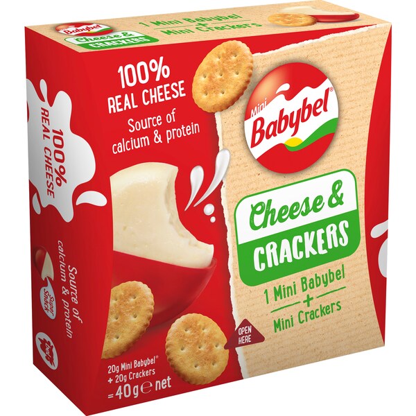Babybel Cheese & Mini Crackers 40g