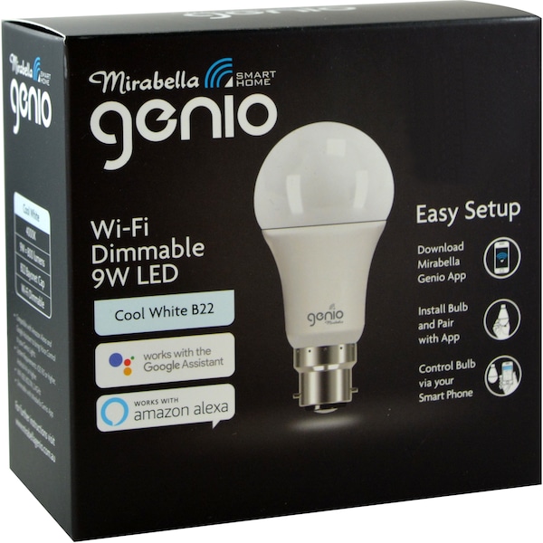 Mirabella Genio Led Bc 9w Cool White Each