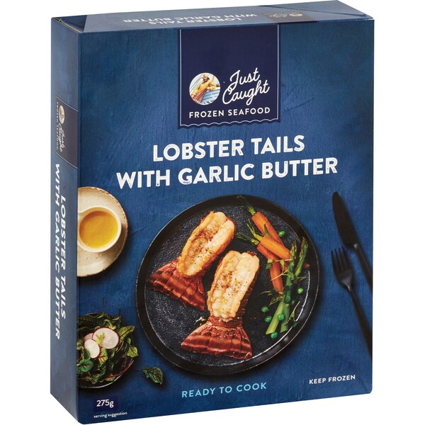 Just Caught Lobster Tails With Garlic Butter 275g