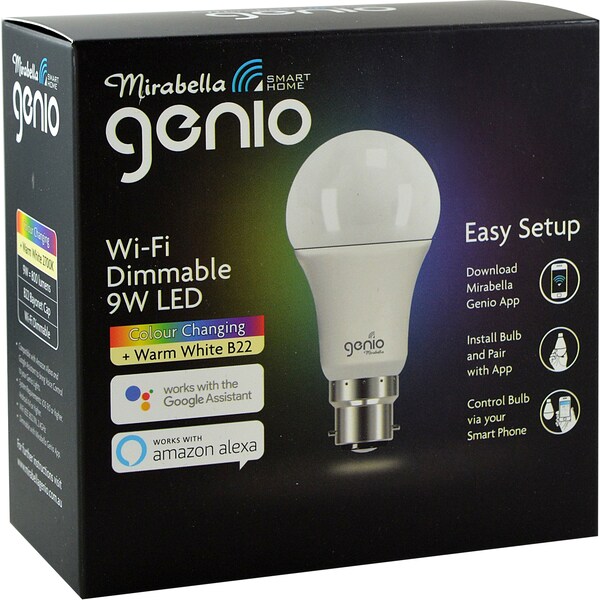 Mirabella Genio Led Bc Rgbw 800lm Each