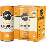 Remedy Lemon Ginger Kombucha