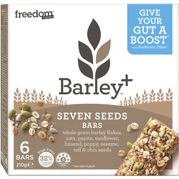 Freedom Foods Barley + Seven Seeds Bars 6 pack