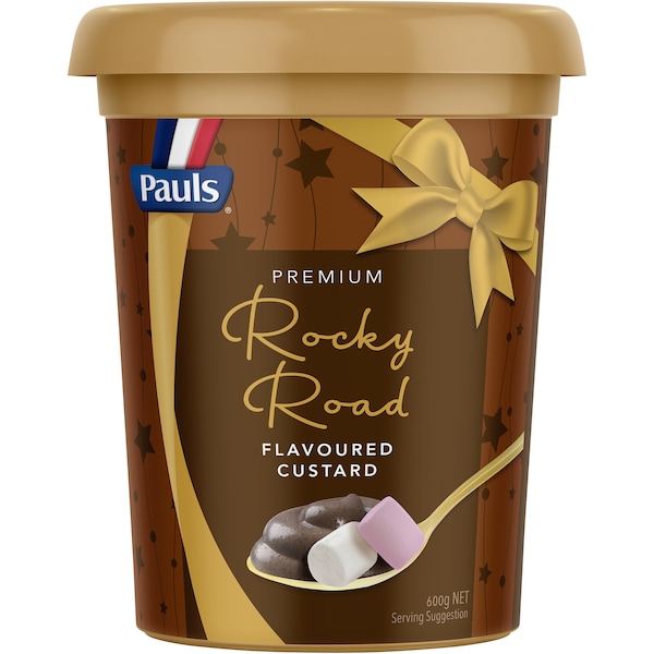 Pauls Rocky Road Premium Custard 600g