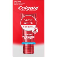 Colgate Teeth Whitening Toothpaste Optic White Renewal Vibrant