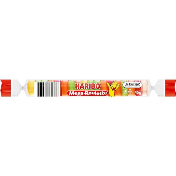 Haribo Mega Roulette Lollies 45g