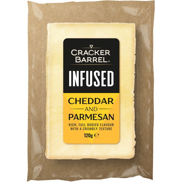 Cracker Barrel Infused Cheddar Parmesan 120g