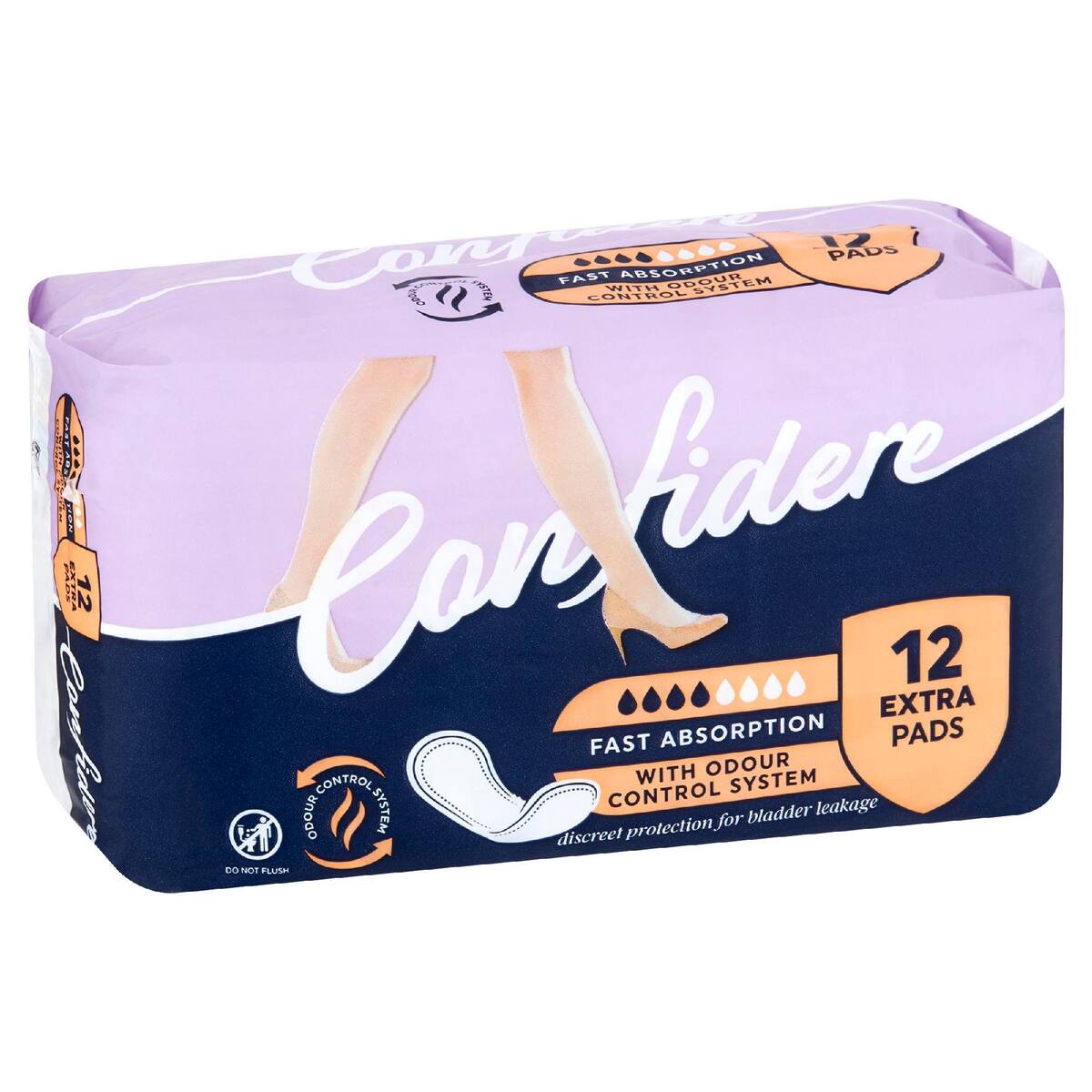 Confidere Incontinence Pads Extra 12pk bunch