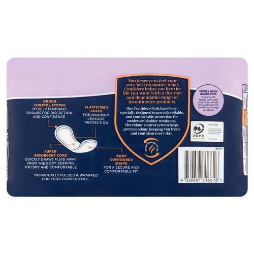 Confidere Incontinence Pads Extra 12pk bunch