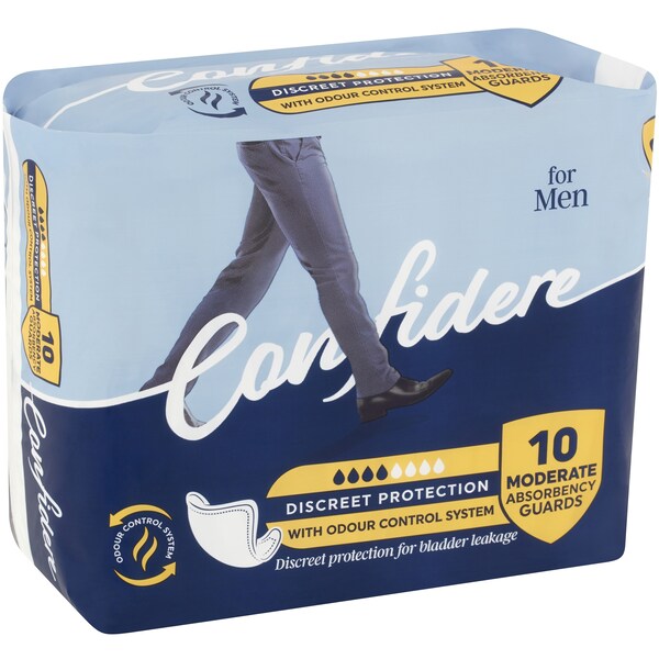 Confidere Incontinence Mens Guard 10 pack