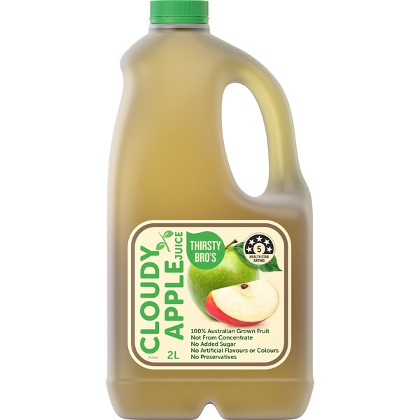 Thirsty Brothers Cloudy Apple Juice 2l