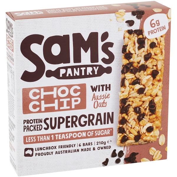 Sam's Pantry Chocolate Chip Supergrain Bar 6 Pack