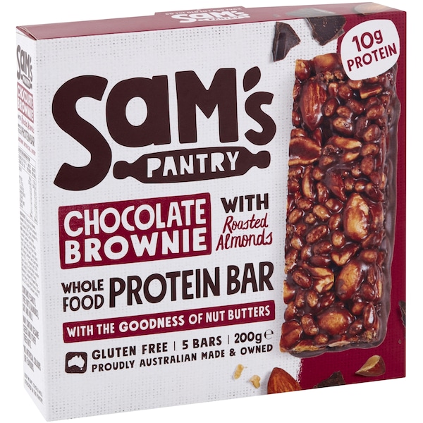 Sam's Pantry Chocolate Brownie Protein Bars 5 Pack