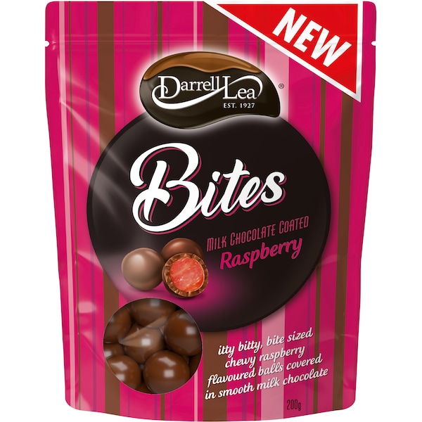 Darrell Lea Milk Choc Raspberry  200g