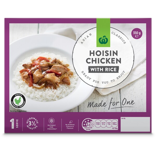 Woolworths Hoisin Chicken With Rice 350g