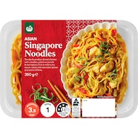 Woolworths Singapore Noodles Chilled Meal