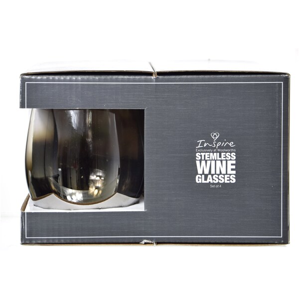Inspire Stemless Wine Glass 4 Pack