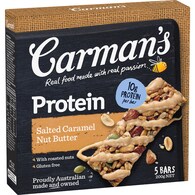 Carman's Protein Bars Salted Caramel Nut Butter
