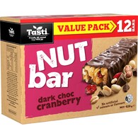 Tasti Nut Bar Dark Choc & Cranberry