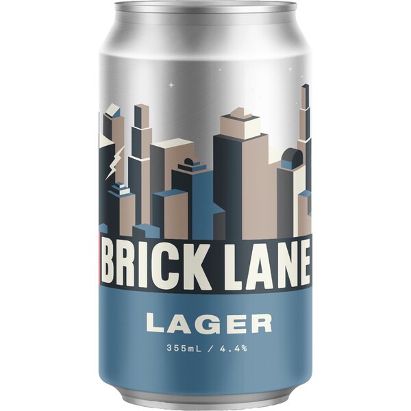 Brick Lane Lager Can 355ml