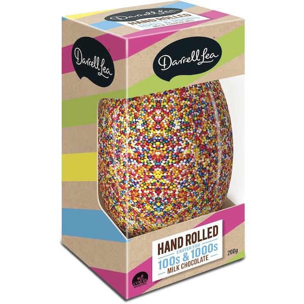 Darrell Lea Hand Rolled 100 & 1000s Easter Egg 200g