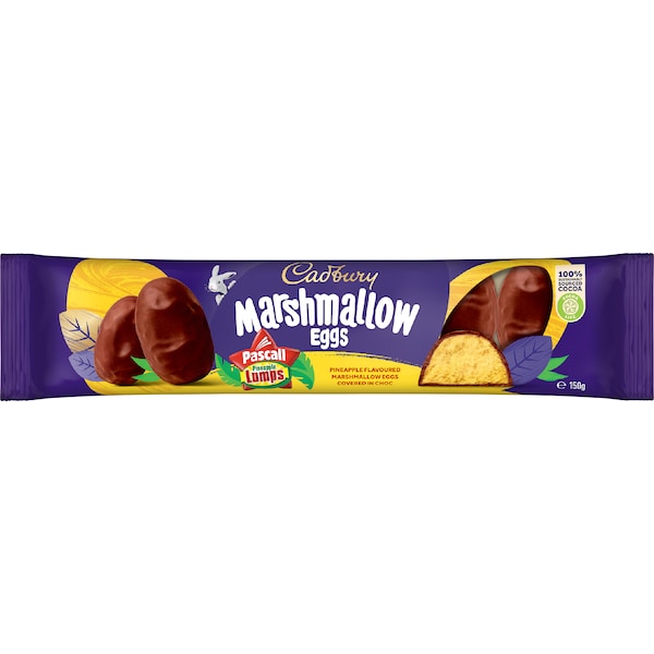 Cadbury Marshmallow Eggs Pascall Pineapple Flavoured 150g