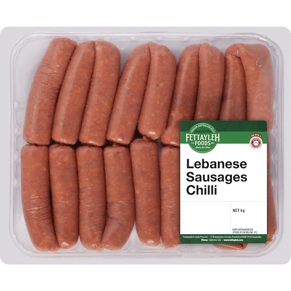 Fettayleh Foods Smallgoods Lebanese Sausages 500g