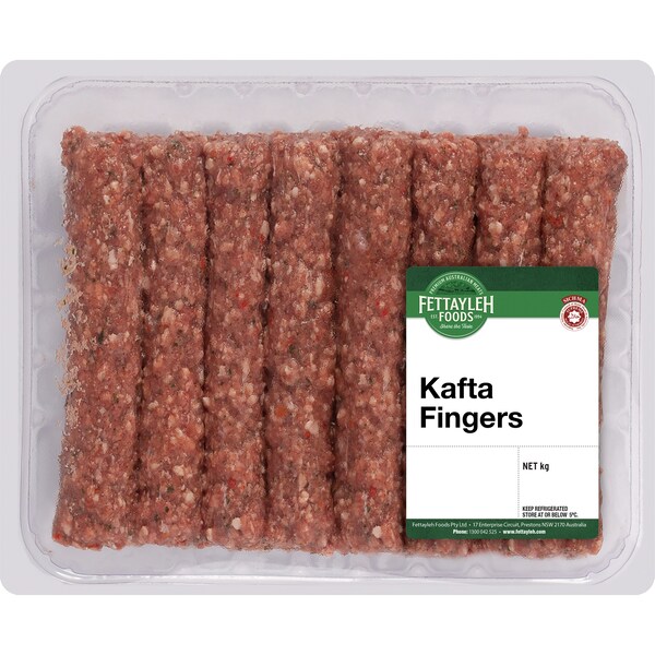Fettayleh Foods Smallgoods Kafta Fingers 500g