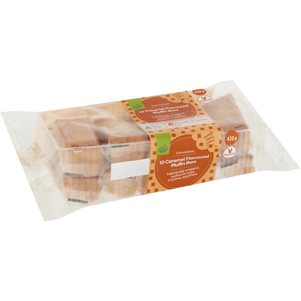 Woolworths Caramel Muffin Bars 10 Pack