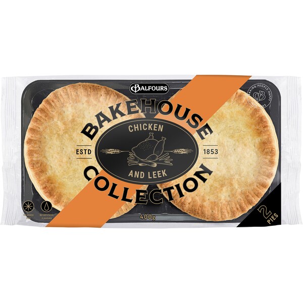 Balfours Bakehouse Collection Chicken & Leek Pie 2 Pack