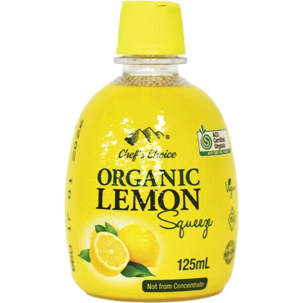 Chef's Choice Organic Lemon Juice 125mL