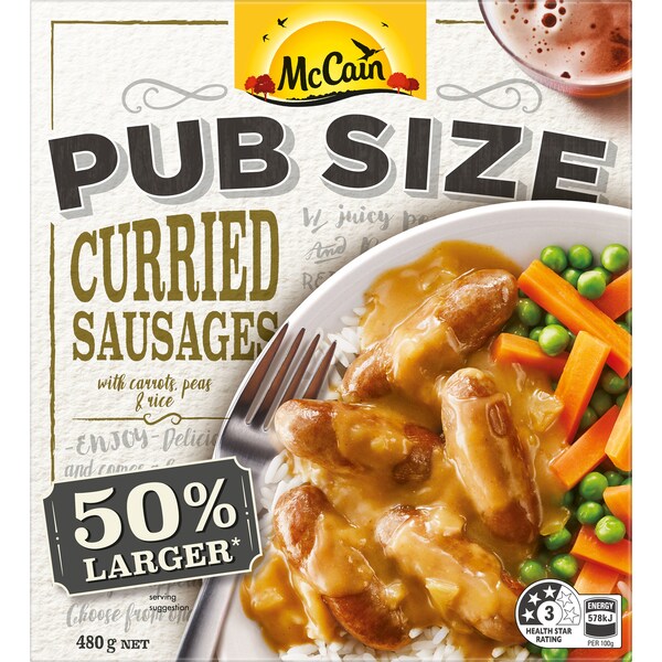 McCain Pub Size Curried Sausages 480g