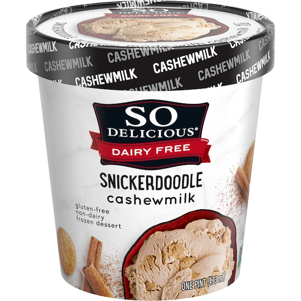 So Delicious Dairy Free Cashew Snickerdoodle Tub 473mL