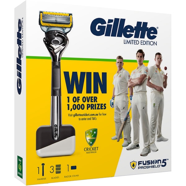 Gillette Fusion5 Proshield Razor & Base Cricket Each