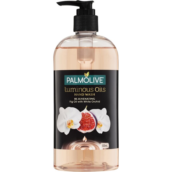 Palmolive Luminous Oils Liquid Hand Wash Soap Fig & White Orchid 500mL