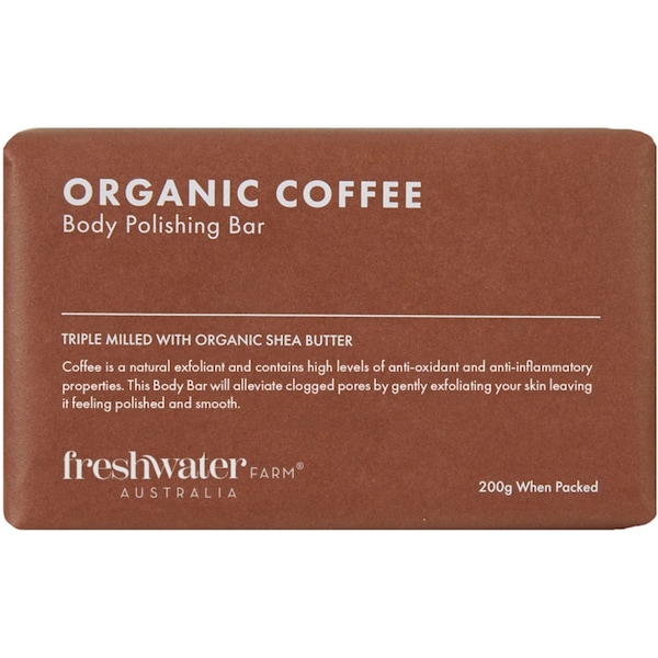Freshwater Farm Australia Organic Coffee Polishing Body Bar 200g