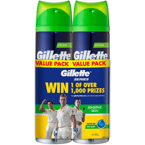 Gillette Series Shave Gel Cricket 2 Pack
