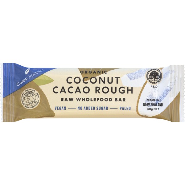 Ceres Organics Raw Bar Cocont Cacao Rough 50g