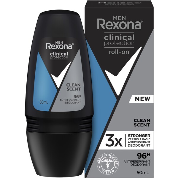 Rexona Men Clinical Roll On Clean Scent 50mL