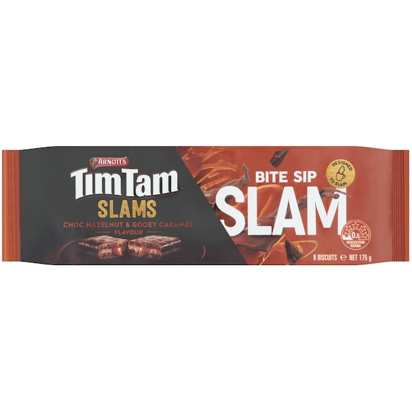 Arnott's Tim Tam Slams Choc Hazelnut & Gooey Caramel 190g