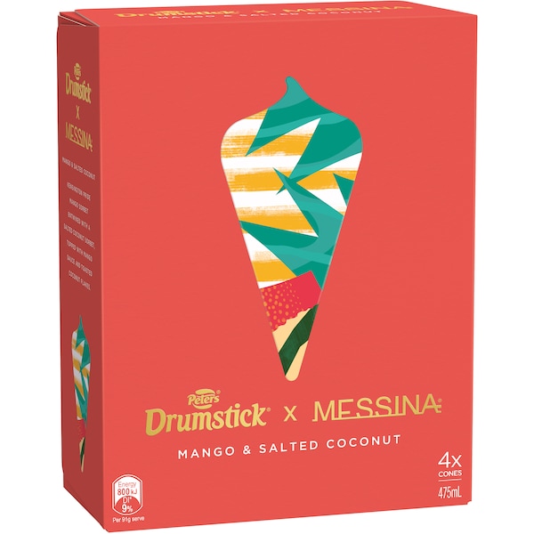 Peters Drumstick X Messina Mango & Salted Coconut 4 pack