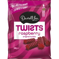 Darrell Lea Twists Raspberry Liquorice