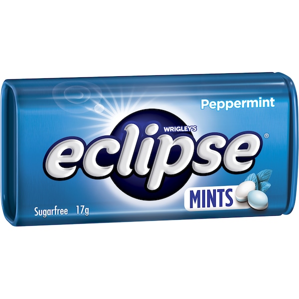 Eclipse Peppermint Mints Sugar Free Small Tin 17g